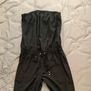 Black strapless jumpsuit express
